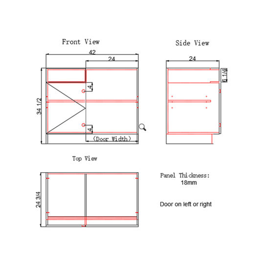 Picture of Base Blind Corner Cabinet (BBC)